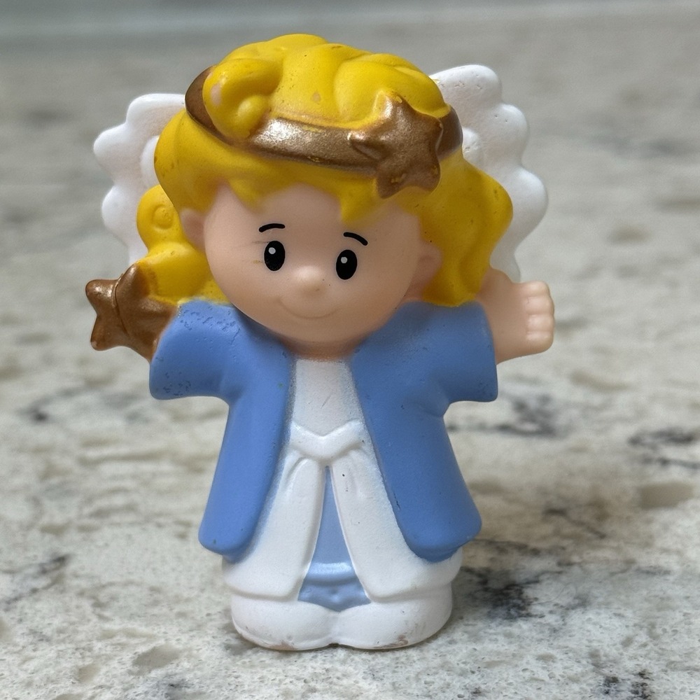 Fisher Price Little People Nativity Angel Wings Christmas Manger 2013 2015